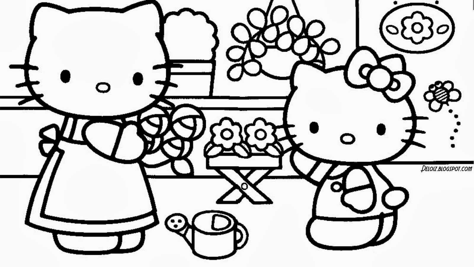 Gambar Hello Kitty Untuk Diwarnai Terbaru Deloiz Wallpaper