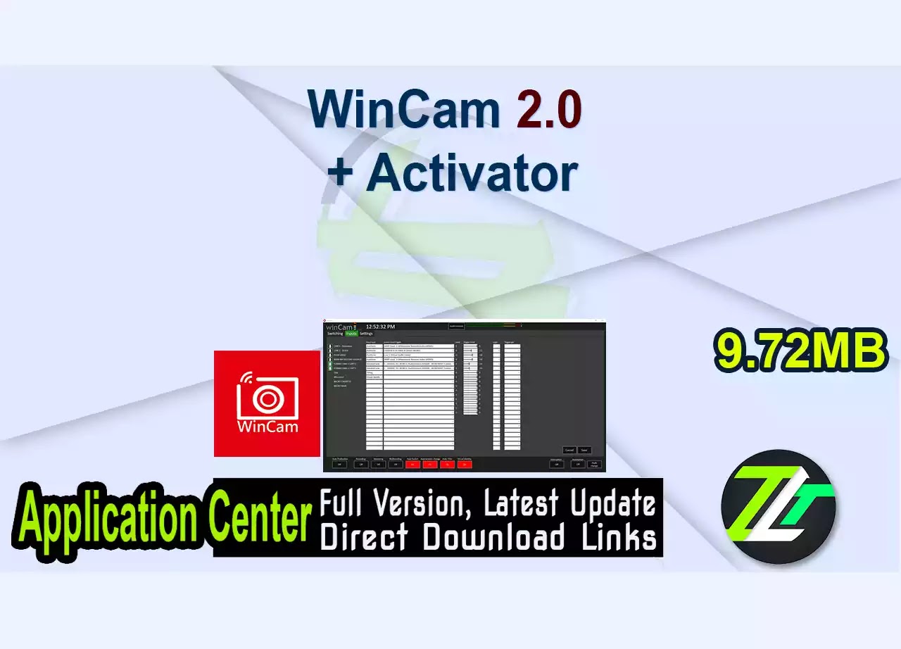 WinCam 2.0 + Activator