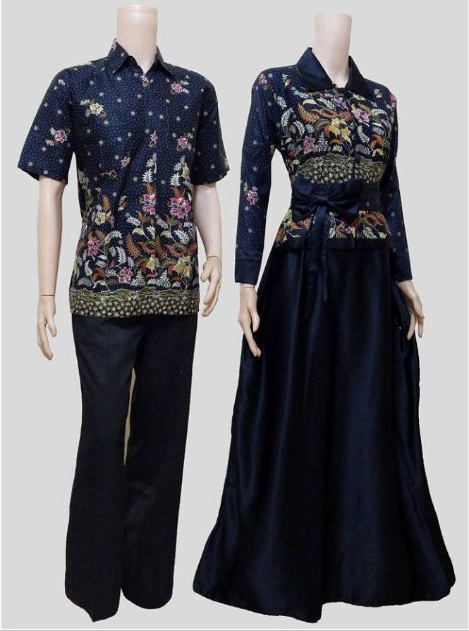  24 model baju batik muslim couple modern terbaru dan 