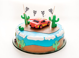 Strela Mcqueen - Lightning Mcqueen Cars cake