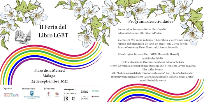 II Feria del Libro LGTB de Málaga. Septiembre de 2022.