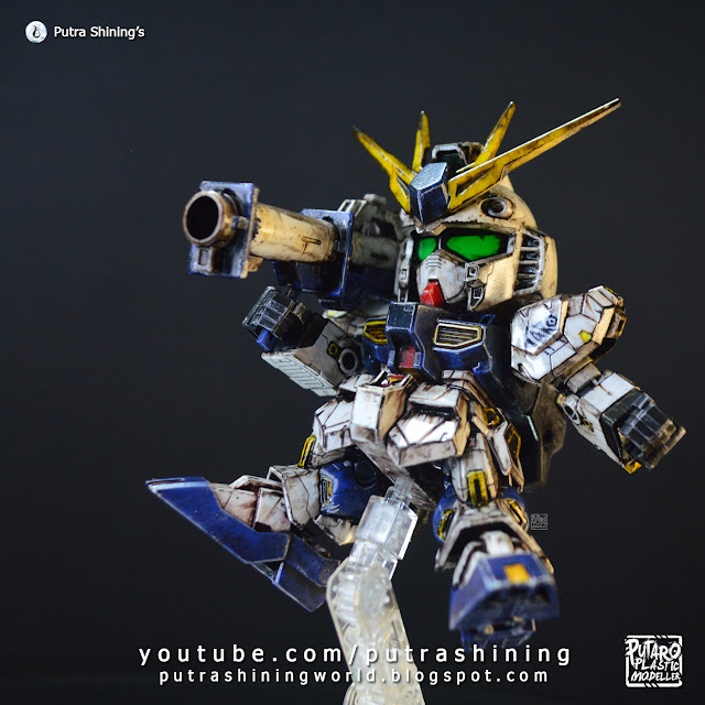 SD RX-93ff ν Gundam and Customize Weathering by Putra Shining