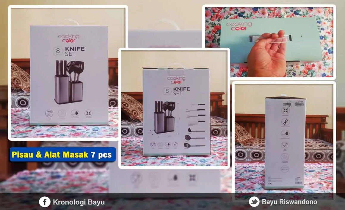 pengalaman beli 1 set pisau dapur,review ulasan 1 set pisau dapur harold,harga pisau dapur terbaik, harga pisau dapur terjangkau cooking color harold