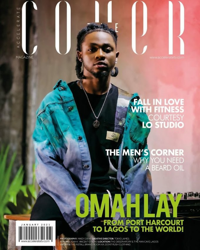 From Port Harcourt to the World! Omah Lay shines on Accelerate TV’s “The Cover” January Issue
