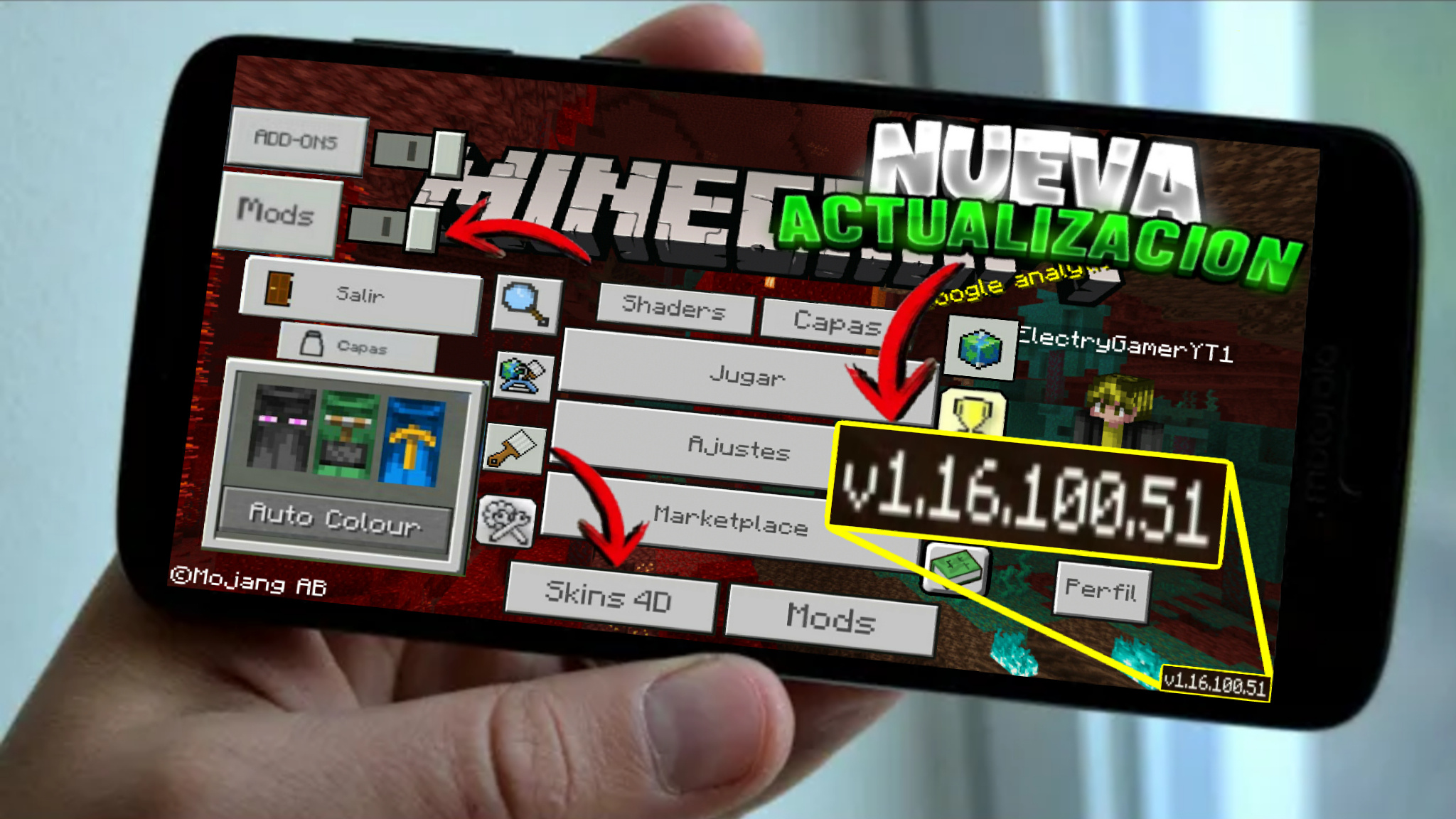 COMO DESCARGAR MINECRAFT PE 1.16.100.51 APK GRATIS PARA ...