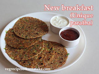 Veg paratha recipe in Kannada