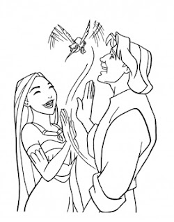Coloring Pages for everyone: Pocahontas