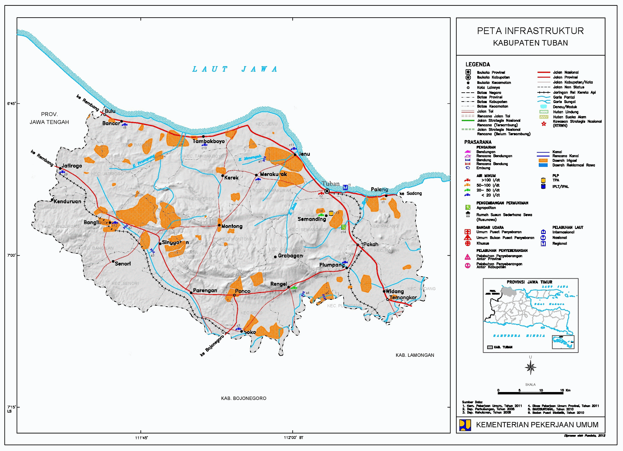  Peta  Kabupaten Tuban