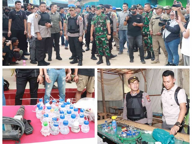 TNI-Polri Gelar Razia Gabungan di Kampung Aceh, Ditemukan Puluhan Alat Isap Narkoba
