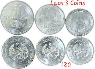 Laos 3 Coins Set @ 150