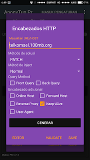 Cara Settingan AnonyTun Pro Untuk Telkomsel 0 Pulsa 0 Kuota