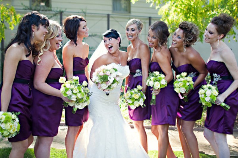 Whimsical Purple Wedding, Bridesmaid Gown
