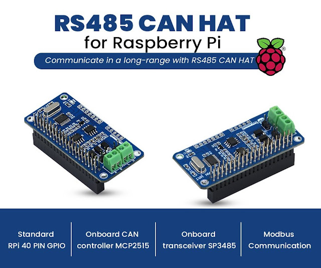 Raspberry Pi RS485 CAN HAT