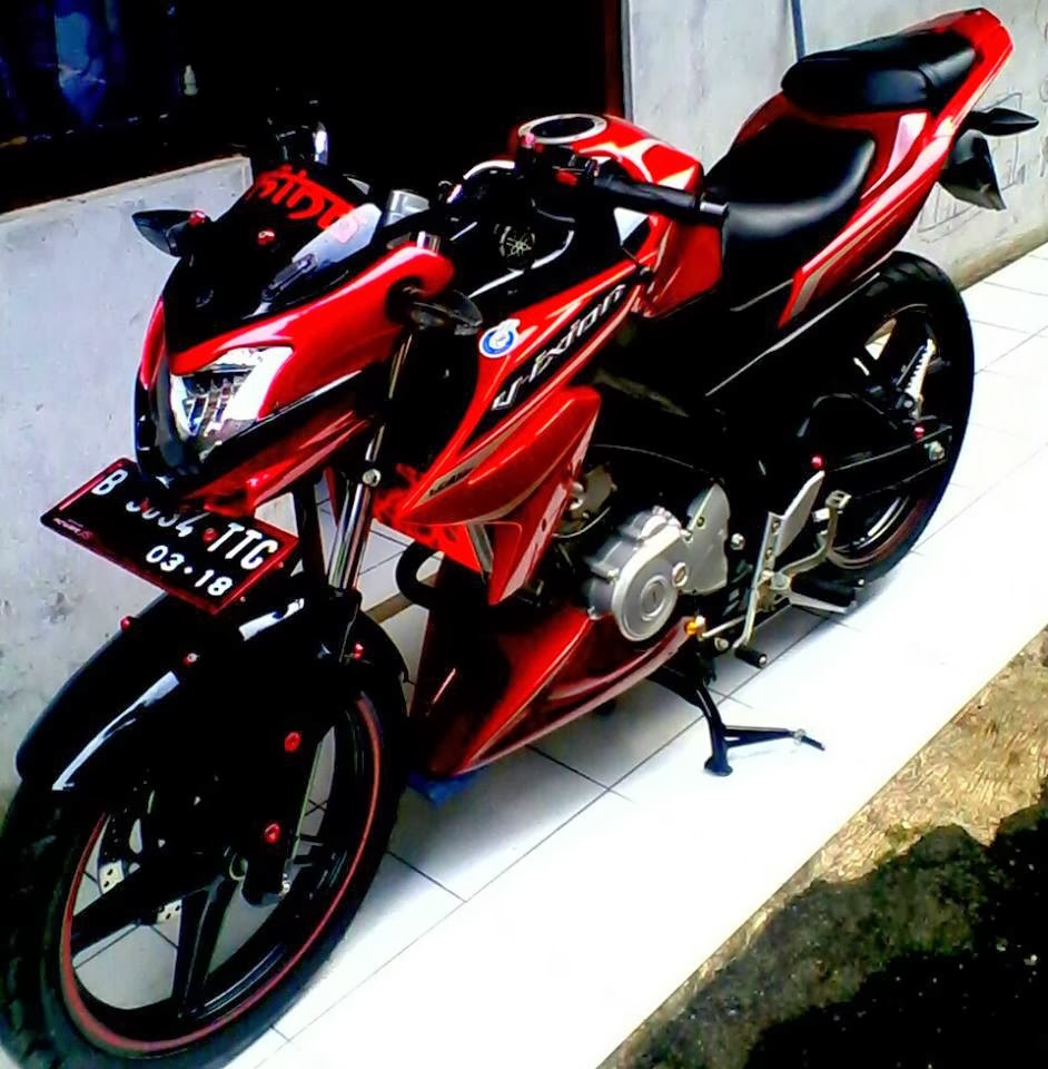 Modifikasi Motor Vixion 2014 Warna Putih Pecinta Modifikasi