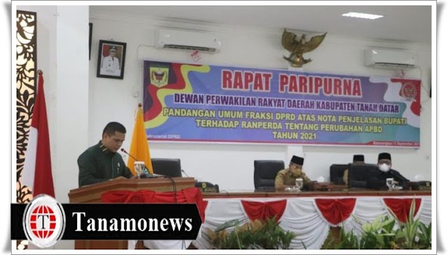 DPRD Tanahdatar Laksanakan Rapat Paripurna Membahas Ranperda