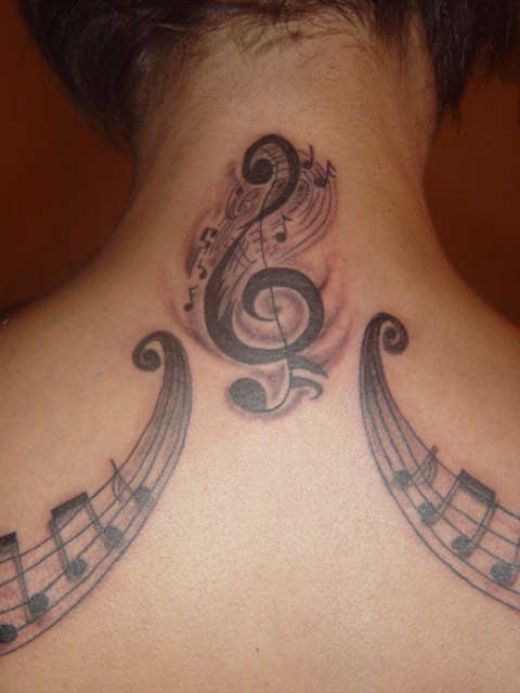 musical tattoo designs. I guess these music tattoos