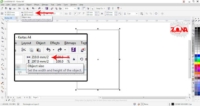 Cara Membagi Ukuran Kertas dengan Presisi Dengan Corel Draw X7