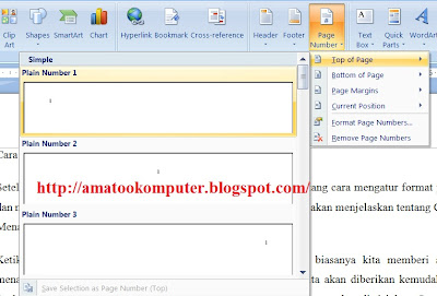 Cara Menambahkan Nomor Halaman di Lembar Kerja Microsoft Word, Microsoft Word, AmatooKomputer1