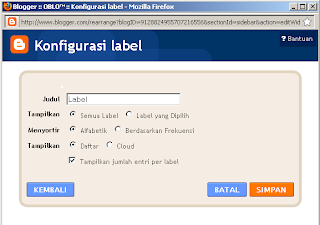 Label Clouds Blogger