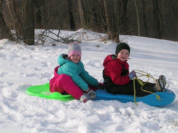 We have the best sled hill!!!