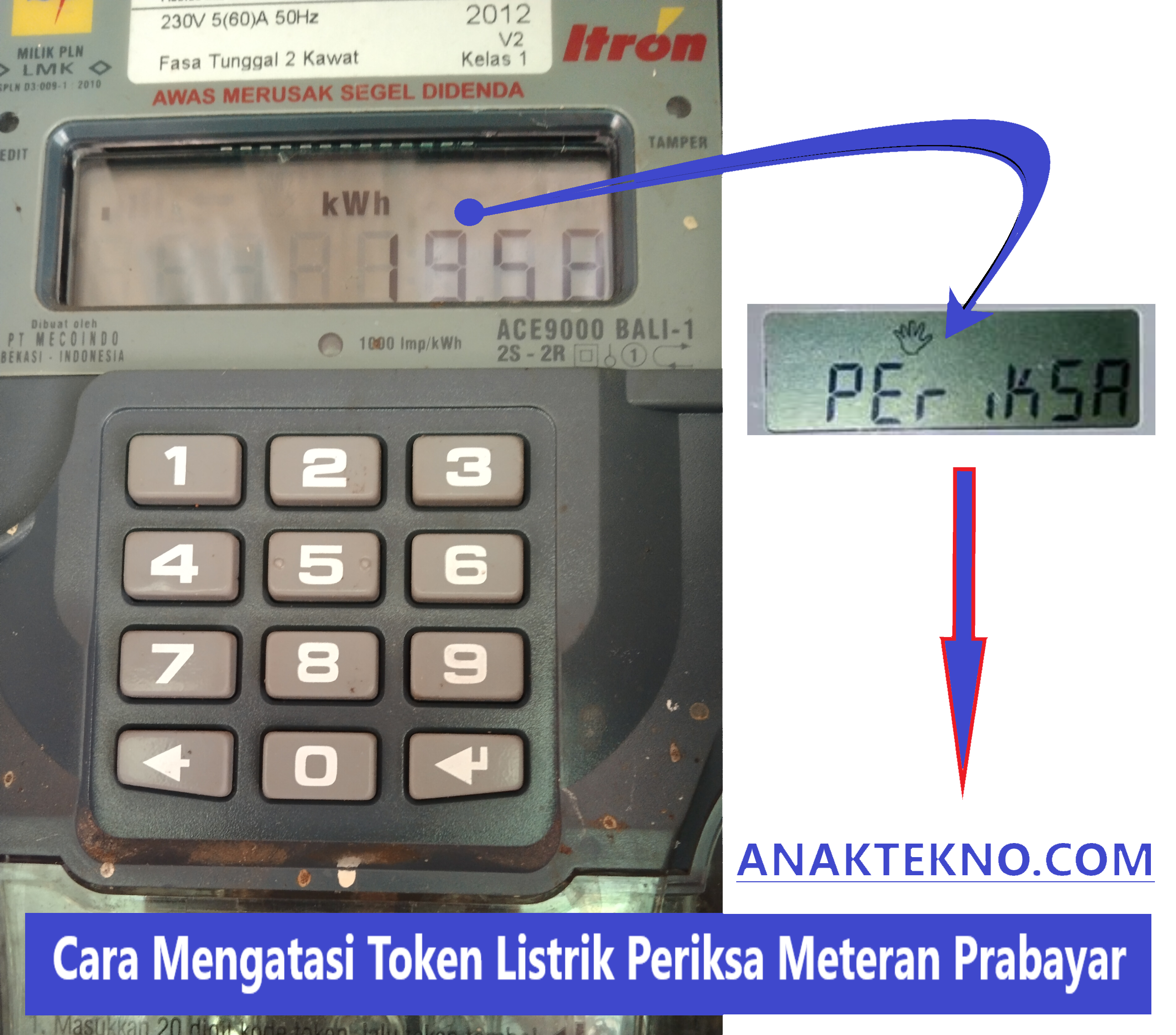 Cara Mengatasi Tulisan Periksa di Meteran Listrik Prabayar