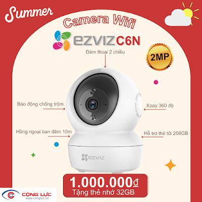 Bán Camera wifi EZVIZ C6N 2MP giá rẻ hải phòng