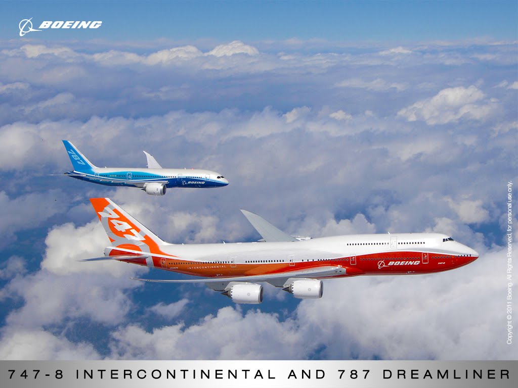 The Khoury Spot: The Two Newest Boeing Airplanes Flying Side By Side