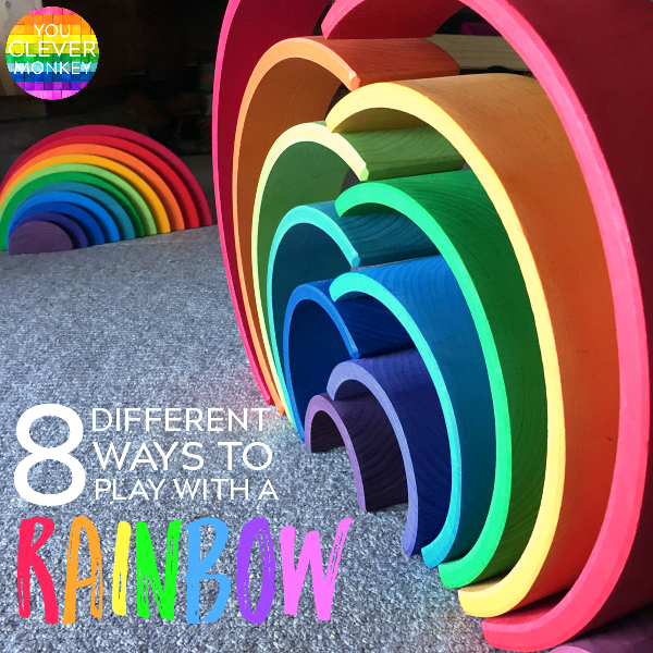 How to Play with a Rainbow Stacker 8 Different Ways | you clever monkey