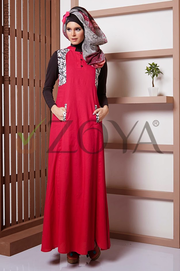 Gamis zoya Terbaru Modern jual busana muslim zoya 