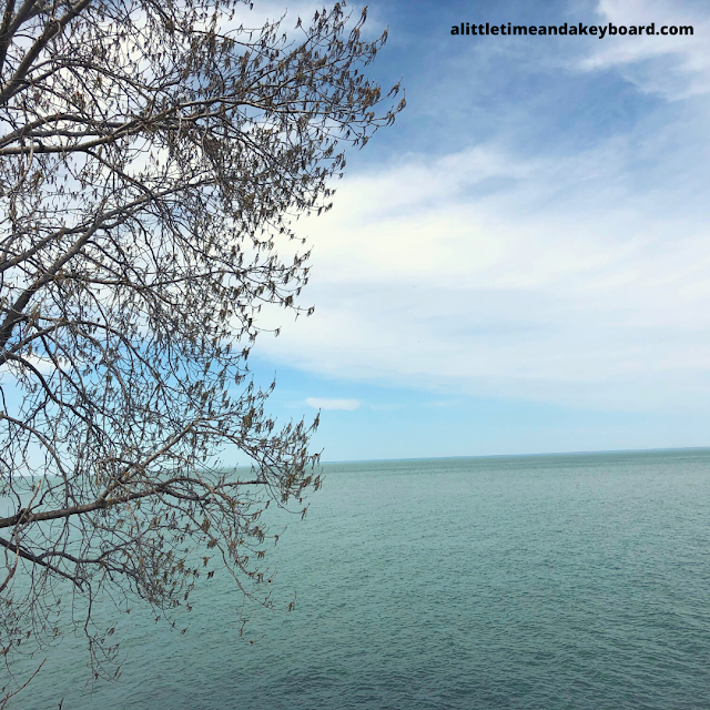 Sweeping views of Lake Michigan from Fort Sheridan Forest Preserve in Northern Illinois.