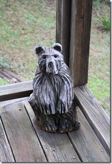 wooden bear