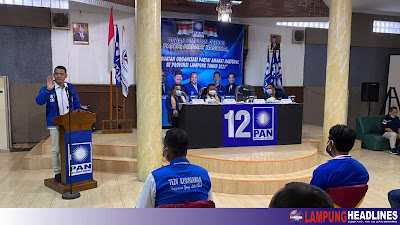 13 DPC, 216 Ranting Dan Fraksi PAN Dukung Kembali Tedi Kurniawan Sebagai Ketua DPD Tanggamus
