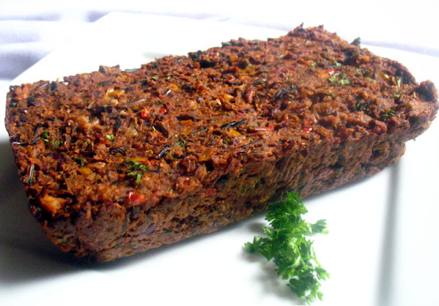 Wild Rice and Kidney Bean Vegan Loaf