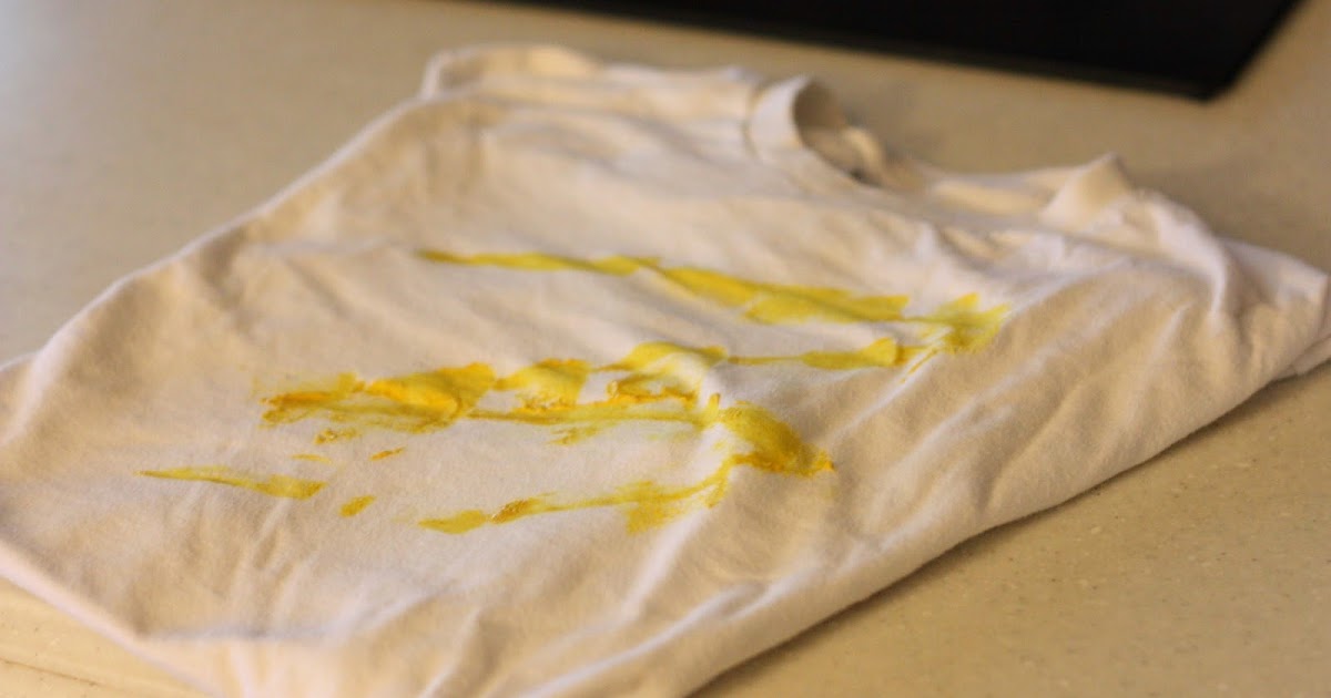 How To Remove Yellow Mustard Stains From Clothing Escons