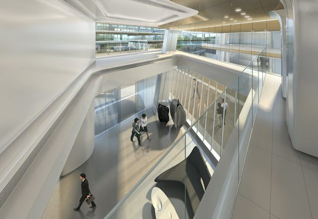 Picture of the lobby as seen from the balcony