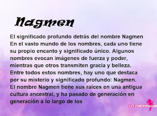 significado del nombre Nagmen