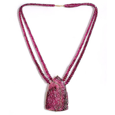 Gold Ruby Necklace