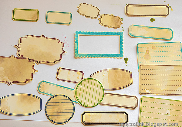 Layers of ink - Stacked Labels Teacher's Card Tutorial by Anna-Karin Evaldsson. Die cut with the coordinating Mixed Labels dies.