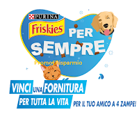 Logo Concorso ''Friskies per sempre'' : vinci forniture per tutta la vita del tuo cane o gatto!