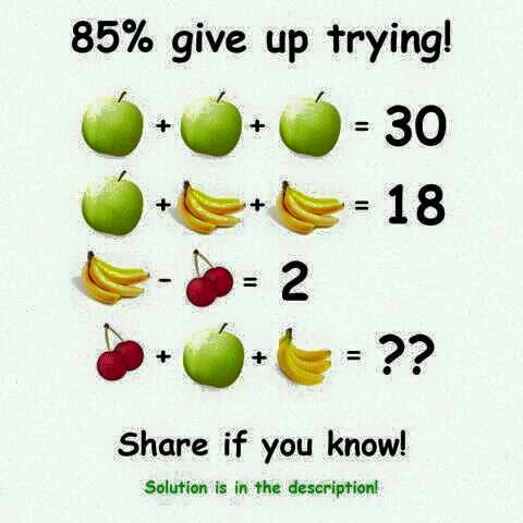 YOU THINK YOU ARE SMART, TRY THIS AND SEE YOU AIN'T AT ALL