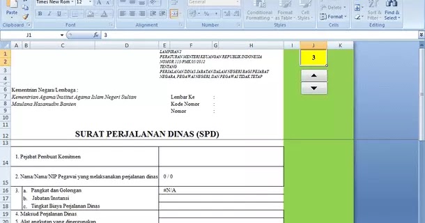 Download Aplikasi Surat Perjalanan Dinas SPD Sederhana 