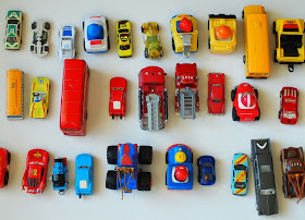 toy cars arranged in a nice way