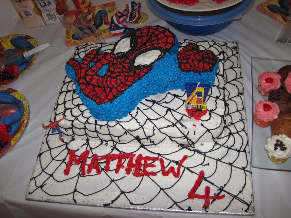 Spiderman mould cake