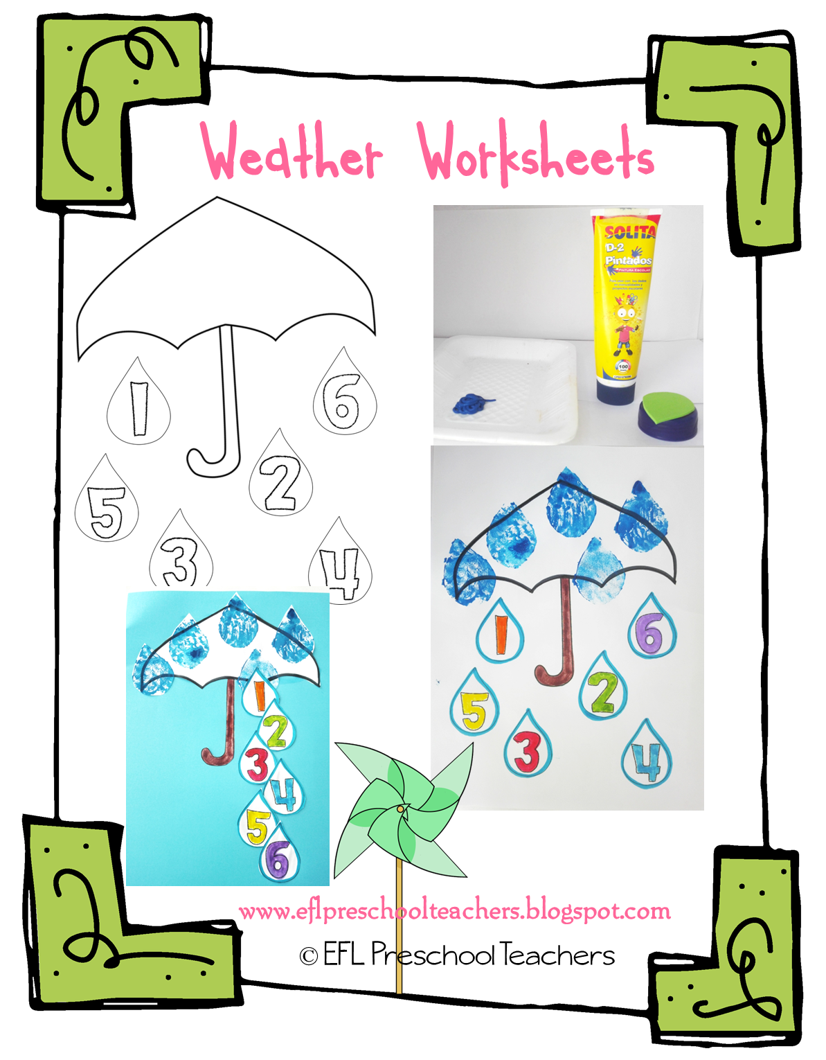 eslefl preschool teachers weather theme resources for the ell