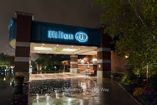 Entrance to Hilton Hotel in Fairlawn, Ohio