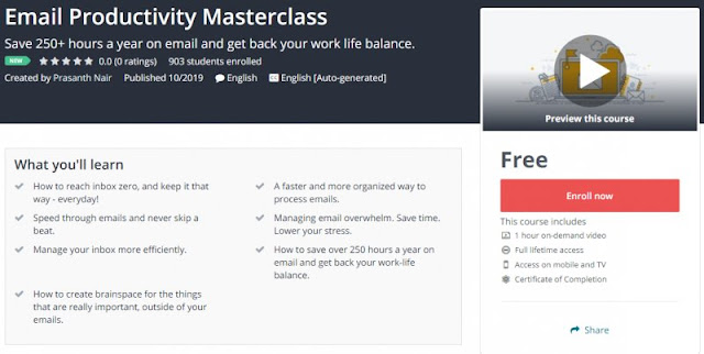 [100% Free] Email Productivity Masterclass