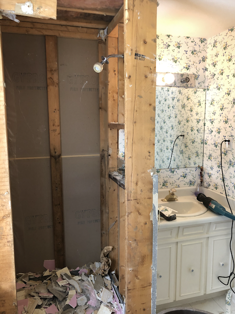 Bathroom Renovation with a DIY Towel Ring Holder