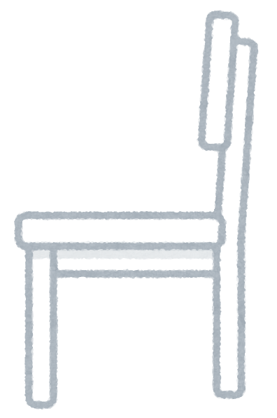 いろいろな角度から見た白い椅子のイラスト かわいいフリー素材集 いらすとや
