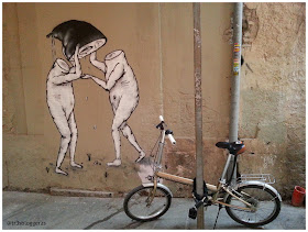 Street Art, arte urbano en estado puro en Valencia - enfrente del Miguelete