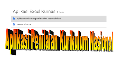 Aplikasi Kurikulum Nasional/Kurikulum 2013 Format Excel Versi Tahun 2016